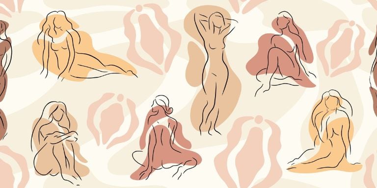 woman masturbating