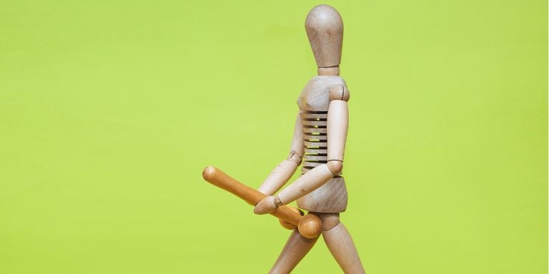 wooden man with boner